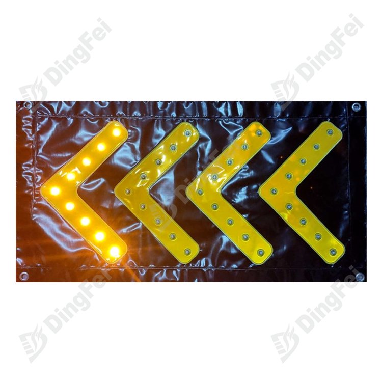 Reflective Electronic Directional Flashing LED Arrow Board | Prismatic ...