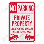 Reflective Aluminum Sign - Aluminum Printable Reflective Street Stop Reserved No Parking Traffic Sign Board