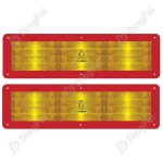 Reflective Aluminum Sign For Vehicle - Reflective Safety Warning Aluminum Rear Marking Plate For Vehicle