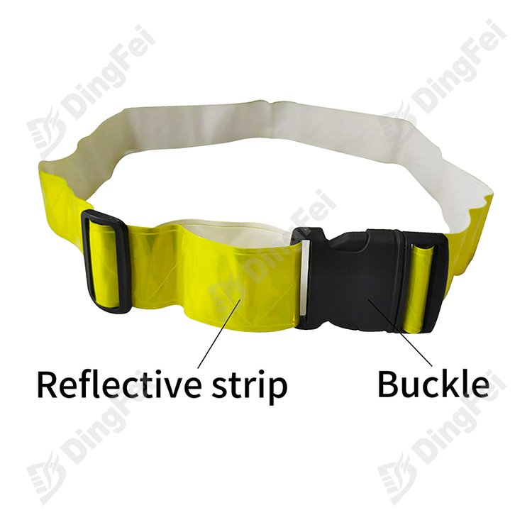 Adjustable Reflective PVC Safety Waist Belt | Prismatic reflective film ...