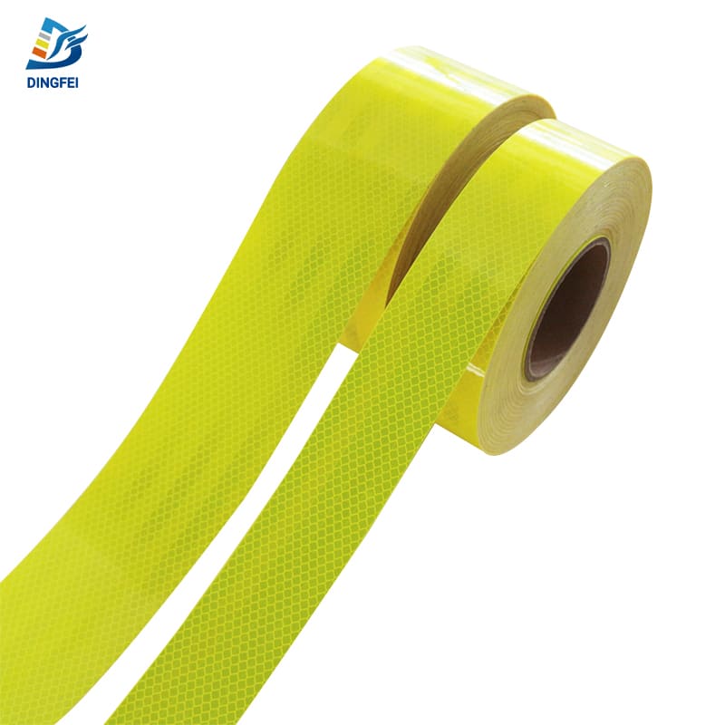 Fluorescent Yellow High Intensity Prismatic Reflective Tape | Prismatic ...